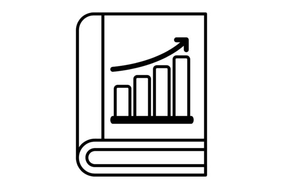 Book Icon Diagram Design Black Line Art: A Versatile Graphic for Creative Projects