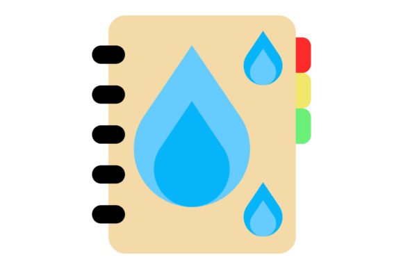 Book Icon Water Design Vector Creative – A Freebie for Graphics Projects