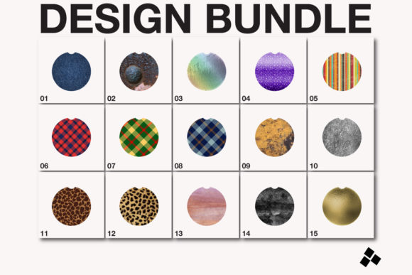 Car Coaster Sublimation SVG Bundle: A Polished Design Asset for Content Creators