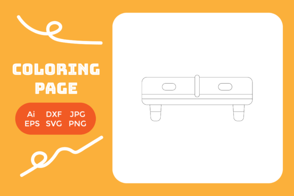 Coloring Page - House Drawer: A Versatile Graphic Design Asset for Local Branding