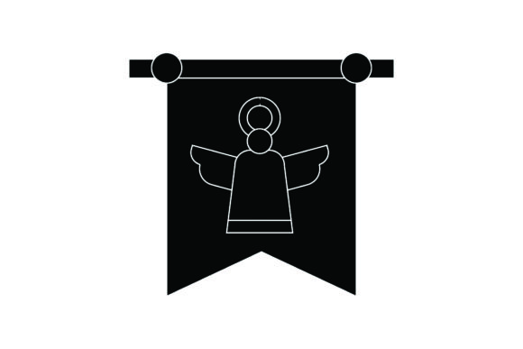 Easter Icon Cute Angel Black Filled: A Versatile Freebie for Spring Design Projects