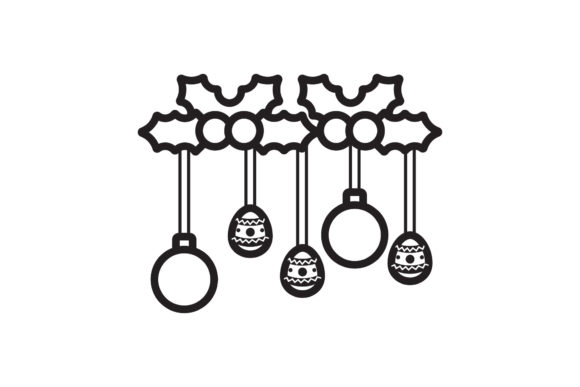 Easter Icon Egg Hanger Black Line Design: A Polished Graphic for Content Creators