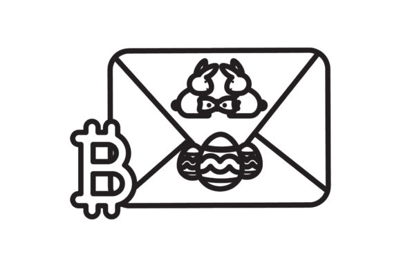 Easter Icon Envelope Rabbit Black Line: A Versatile Graphic for Content Creators