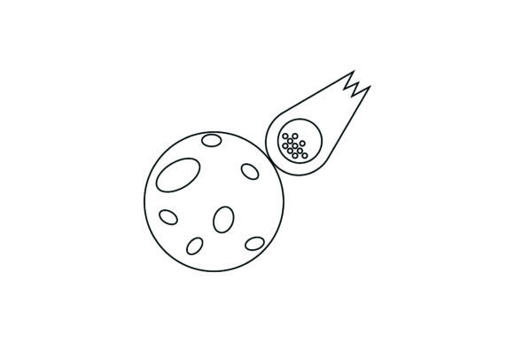 Icon Space Cute Meteor Coloring Page Review