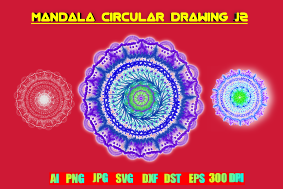 Mandala Circular Drawing J2: A Versatile Graphic Design Asset for Local Business Branding