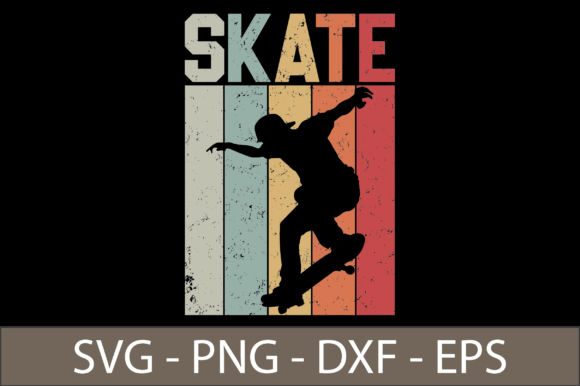 Skate Boarding SVG Cut File for Crafts and Graphics