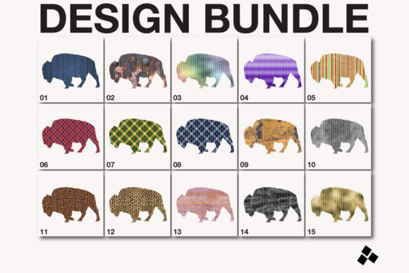 Sublimation Bison Graphic Design Asset for Local Business Branding