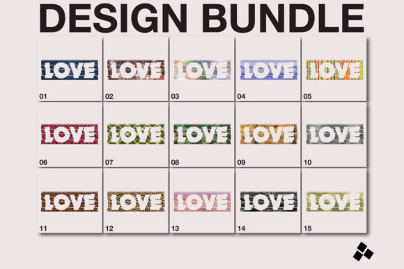 Sublimation Love Background Pattern: A Versatile Graphic Design Asset for Modern Branding