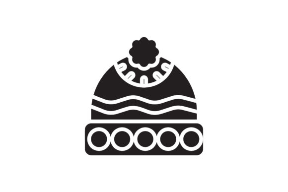 Travel Icon Cap Black Filled Design Art: A Solid Freebie for Commercial Graphics