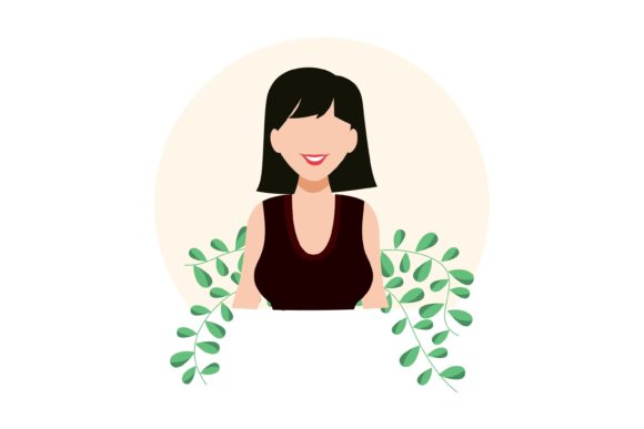 Woman Character Style Decoration – A Versatile Graphic Design Freebie