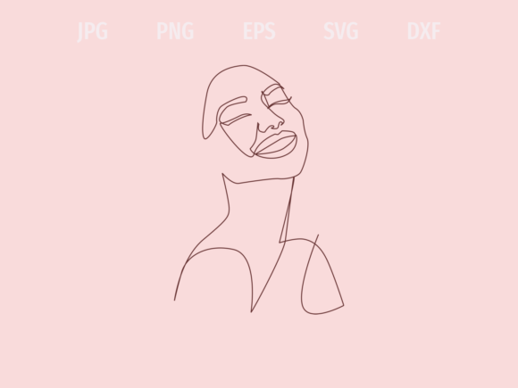 Woman Line Art: A Simple Yet Powerful Embroidery Design
